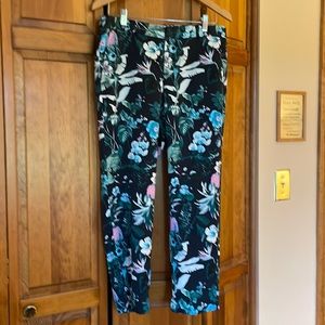 Banana republic flowered pants